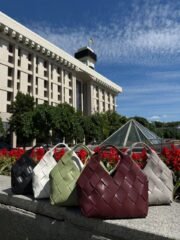 Плетена жіноча сумка з натуральної шкіри m.36081 - Зображення 6